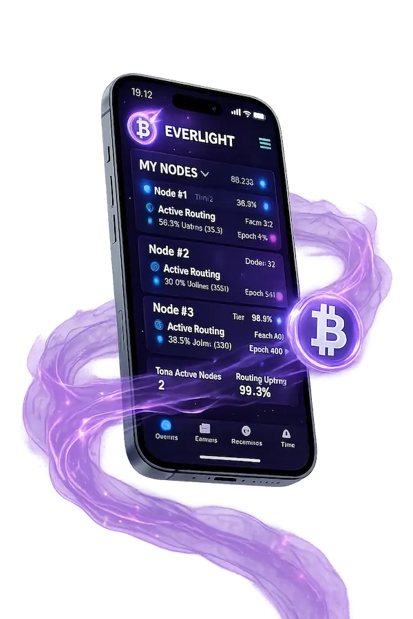 Everlight App – BTC Earnings & Control
