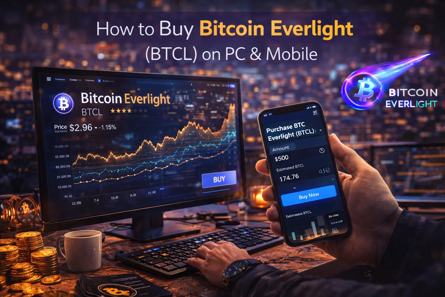 How to Buy Bitcoin Everlight (BTCL) on PC & Mobile hero image